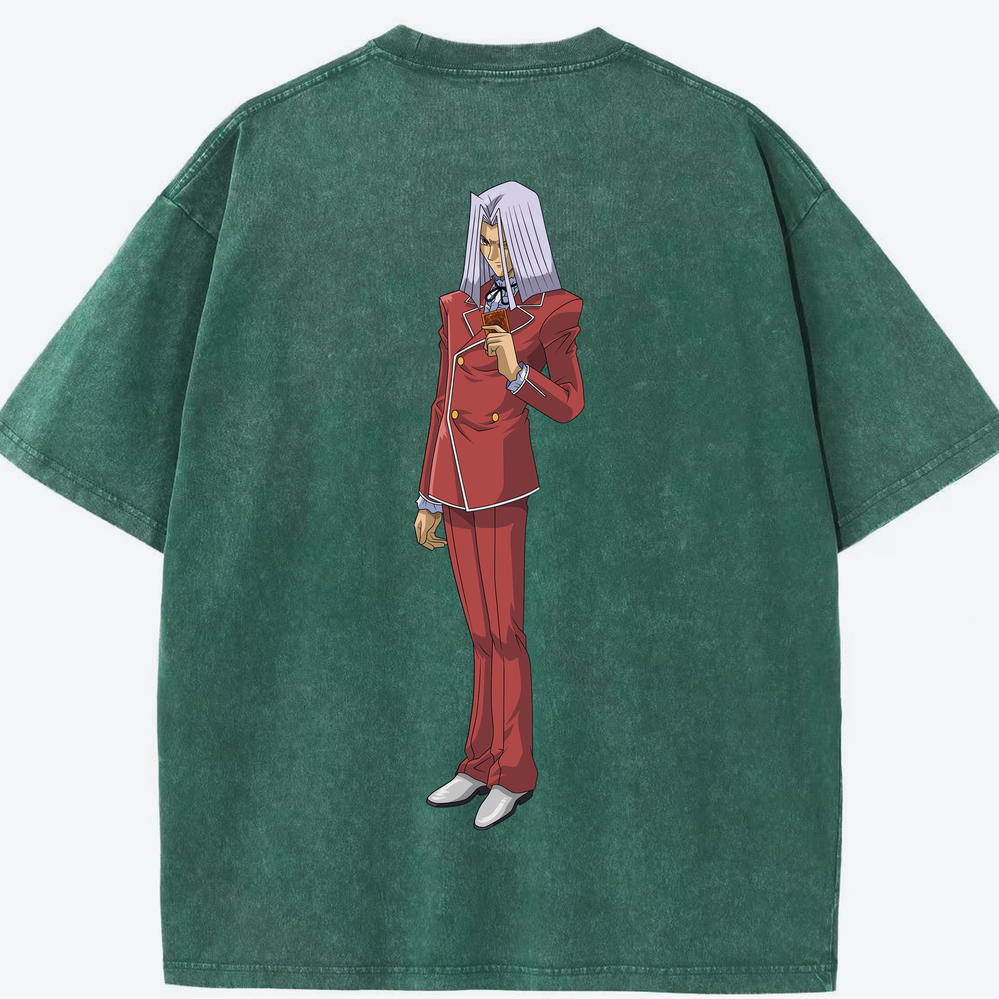 （画像用） 遊☆戯☆王 Yu-Gi-Oh! 綿100% ヴィンテージ風 半袖Tシャツ（背面プリント）